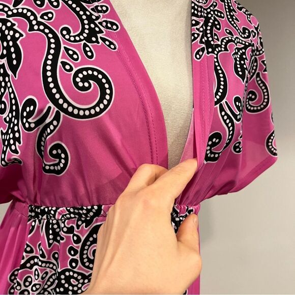 Just Love short sleeve pink Maxi Dress size medium - Picture 4 of 13